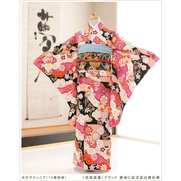 13歳 子供振袖レンタル  jk098 着物レンタル 十三参り 1/2成人式 女の子 ジュニア レト...