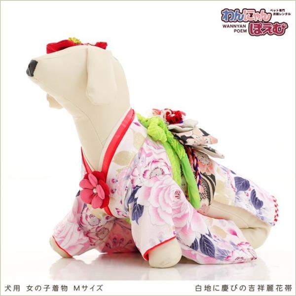 犬の着物レンタル 中型犬 女の子 kmr-003 ペット衣装 振袖 dog 往復送料無料 高級生地 ...
