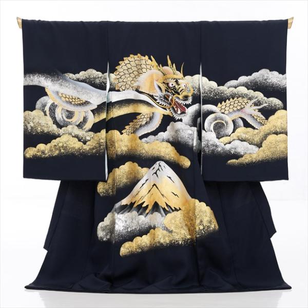 高級正絹 特選京友禅 辰 産着レンタル 男の子 お宮参り お食い初め md2072 プレミアム 着物...