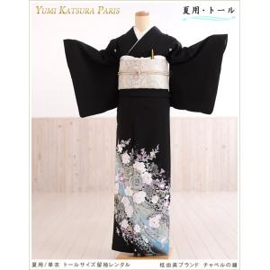 夏用 単衣 特選手刺繍 黒留袖レンタル sts763 母親 留め袖 結婚式 単