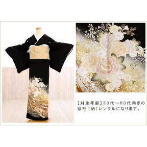留袖レンタル 黒留袖レンタル ts154 結婚...の詳細画像3