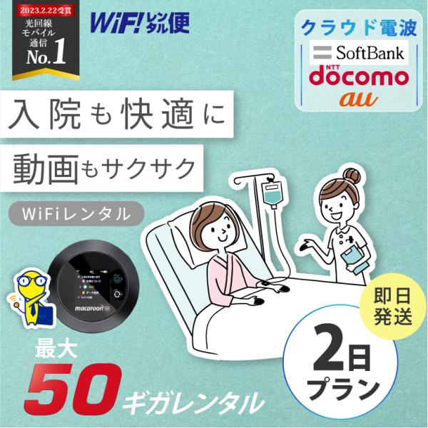 WiFiレンタル wifi ポケットwifi 2日 短期 レンタルwifi wi-fiレンタル ポケ...