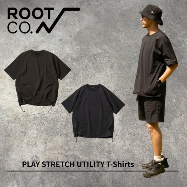 ROOT CO. PLAY STRETCH UTILITY T-Shirts ルートコー ナイロンシ...