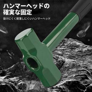 両口ハンマー 石頭ハンマー 八角 1.75kgの詳細画像2