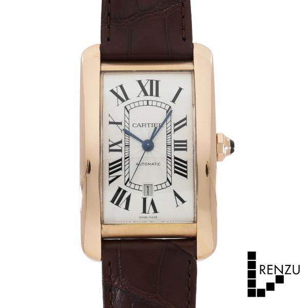 [中古]カルティエ タンクアメリカン XL W2609856 シルバー メンズ 腕時計 送料無料