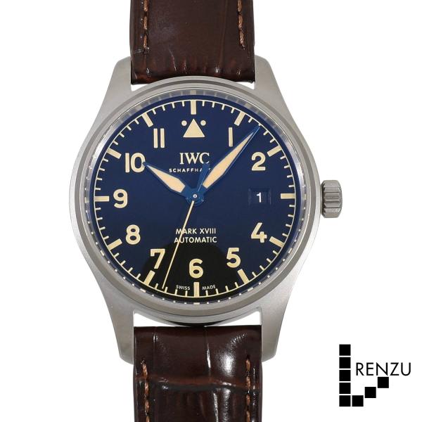 [中古]IWC パイロットウォッチ マーク18 ヘリテージ IW327006 ブラック メンズ 腕時...