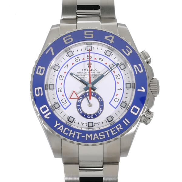 ロレックス ヨットマスターII 116680 ランダム ホワイト メンズ 中古 送料無料 腕時計