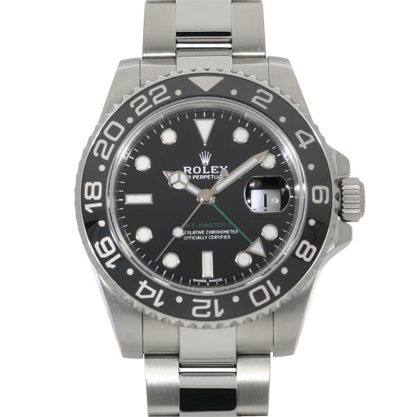 ロレックス GMT マスター II 116710LN V番 ブラック メンズ 中古 送料無料 腕時計