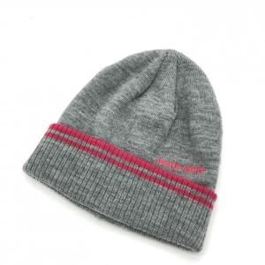 SALE60%OFFmarie claire マリクレール ニット帽 ライトグレー×ピンク