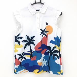 G/FORE ジーフォア ノースリーブワンピース 白×ネイビー 星柄