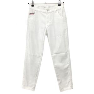 23区GOLF 23区スポーツ パンツ 白 無地 レディース 58 ゴルフウェア 23