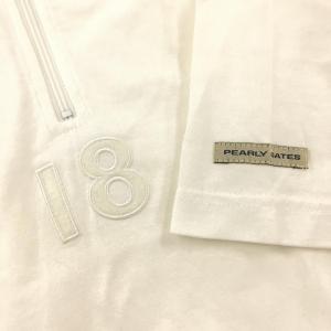 パーリーゲイツ 半袖ポロシャツ 白 ハーフジッ...の詳細画像2