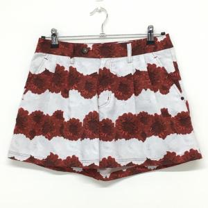 adabat（アダバット） キュロットスカート 白 無地 ロゴプリント