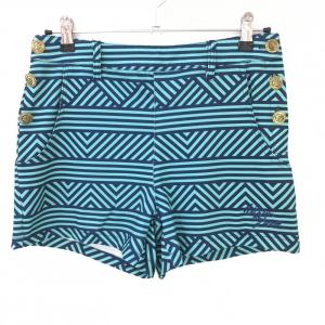 美品　マークアンドロナ　ポロワンピース　ノースリーブ　ドレス　スカル　ネイビー MARK&LONA（マークアンドロナ） ノースリーブポロワンピース ライト