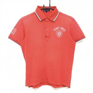 DESCENTE GOLF デサントゴルフ 長袖ポロシャツ ブルーパープル系
