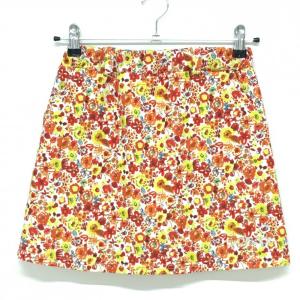 【美品】TFW49 スカート 黒×ピンク 内側インナーパンツ ロゴプリント レディース S ゴルフウェア TFW49 TFW49 【美品】TFW49 スカート 黒×ピンク 内側インナーパンツ ロゴ