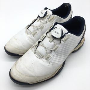 アディダス ゴルフシューズ 白×グリーン D97784 アディクロス