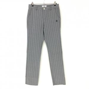 ニューバランスゴルフパンツ グレー スクエアキルト 裏フリース メンズ 5（L) 超美品】ニューバランス パンツ グレー スクエアキルト 裏フリース