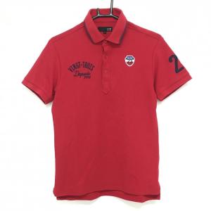 23区GOLF 【超美品】23区ゴルフ 半袖ポロシャツ ピンク×ブルー 襟袖