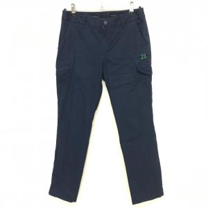 マスターバニー 半端丈パンツ カーキ×白 総柄 ストレッチ コットン混  