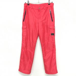 OAKLEY（オークリー） パンツ グレー×イエロー チェック柄 ロゴ