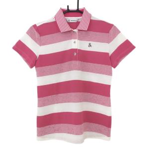 TaylorMade（テーラーメイド） 半袖ポロシャツ ブルー×ネイビー 織生地