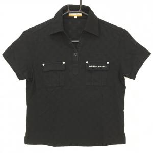 Babbits Country Club ブラック ポロシャツ M エフアールツー 半袖ポロシャツ 黒×グリーン フロントロゴ Babbits