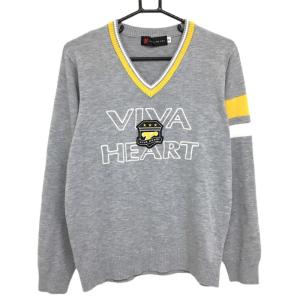 テーラーメイド ハイネックセーター グレー ニット ハーフジップ