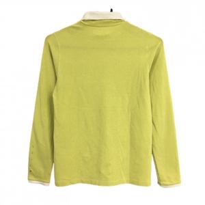 アダバット 長袖ハイネックシャツ イエロー×白...の詳細画像1