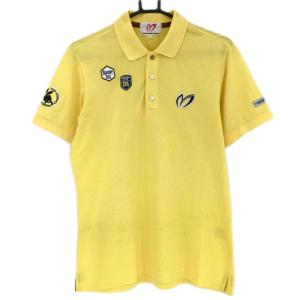 サイズ：4 MASTER BUNNY EDITION マスターバニーエディション  半袖ポロシャツ ワッペン  イエロー系 [240101444857] ゴルフウェア メンズ ストスト サイズ：4 MASTER BUNNY EDITION マスターバニーエディション