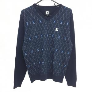 St ANDREWS 【美品】セントアンドリュース セーター ブルー 袖 St ANDREWS 【美品】セントアンドリュース セーター ブルー 袖