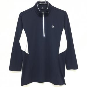 NIKE（ナイキ） 長袖ハイネックシャツ ブルー DRI-FIT ハーフジップ