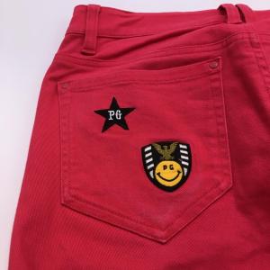 パーリーゲイツ パンツ レッド ニコちゃん ス...の詳細画像2