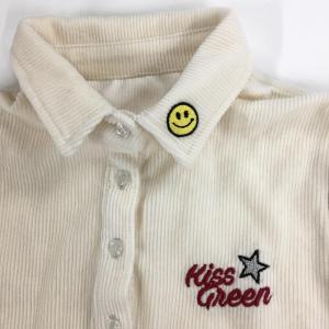 キスオンザグリーン 長袖ポロシャツ アイボリー...の詳細画像2