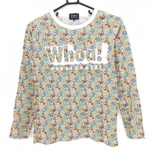 【美品】パーリーゲイツ 長袖Ｔシャツ グリーン×レッド 花柄 レディース 1(M) ゴルフウェア PEARLY GATES