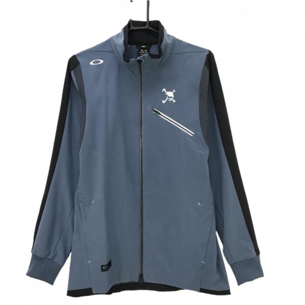 【新品】オークリー ジャケット ブルーグレー×黒 耐久撥水 ストレッチ UPF50 メンズ L ゴル...