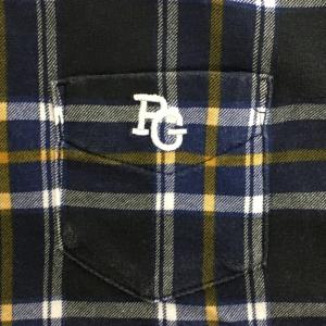 パーリーゲイツ 長袖シャツ ダークグレー×ネイ...の詳細画像2