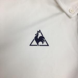 ルコック 半袖ポロシャツ 白×ネイビー ロゴプ...の詳細画像2
