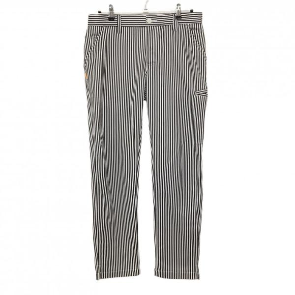 ジーディーオーオリジナル パンツ 白×黒 ストライプ 裏起毛 メンズ 3 ゴルフウェア GDO OR...