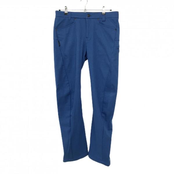 【美品】ジーディーオーオリジナル パンツ ブルー系 裏起毛 裾縫製緩み メンズ 3 ゴルフウェア G...