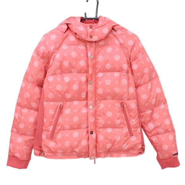 【超美品】ビバハート 4WAYダウンジャケット サーモンピンク×ライトピンク ダウン80％ レディー...