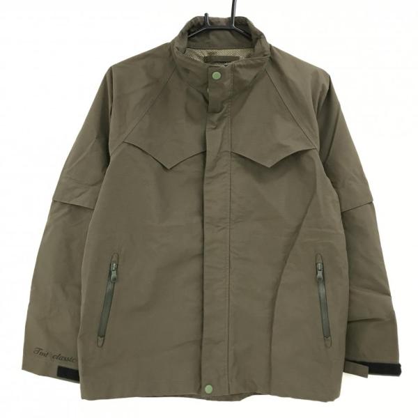 【超美品】ティーエムティークラシック 2WAYジャケット ブラウン 袖着脱可  メンズ S ゴルフウ...