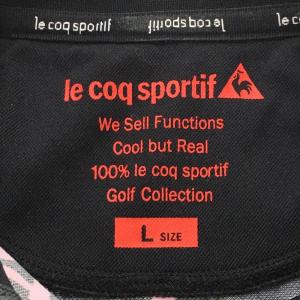 【超美品】ルコックゴルフ 半袖ポロシャツ 黒×...の詳細画像4