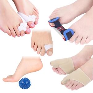 外反母趾 サポーター トレーニング 5点セット ホーマン体操 バンド 親指 サポーター 親指シリコンサポーター 足指 トレーニング法解説書付き
