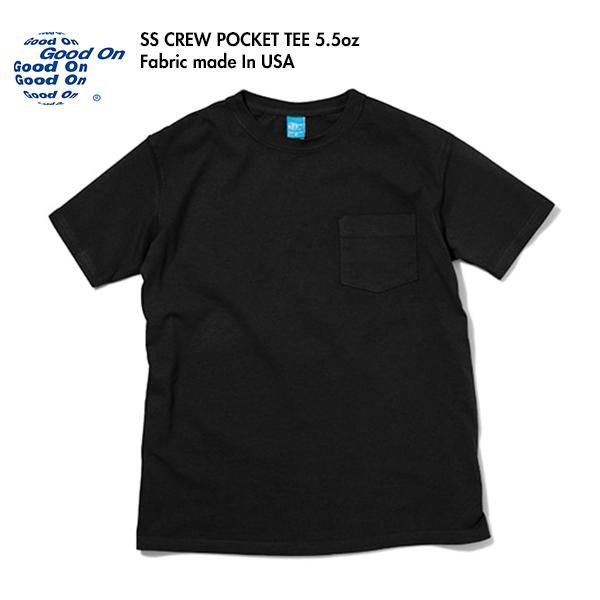 Good On グッドオン ショートスリーブポケットTシャツ 半袖 ポケT USAコットン 綿 メン...