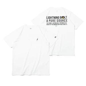 NEW ERA ニューエラ 2022春夏モデル 13082341 半袖 コットン Tシャツ LIGHTNING BOLT ライトニングボルト 稲妻 ホワイト レギュラーフィットの商品画像