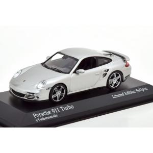 ミニチャンプス 1/43 ポルシェ 911 997 ターボ 2006 シルバー 500台限定