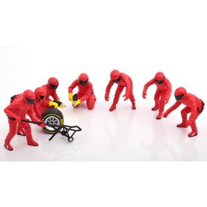 Ferrari F1 ピットクルーフィギュア ミニカーセット Ferrari F1 ピットクルーフィギュア ミニカーセット Ferrari F1