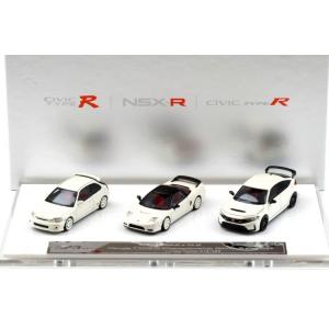 モーターヘリックス 1/64 ホンダ シビック タイプR NSX ３台セット APA XPO 2025 Honda Type R white CIVIC EK9 1999 NSX-R NA2 1992 CIVIC FL5 2020