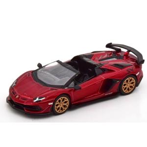 MINI GT 1/64 ランボルギーニ アヴェンタドール SVJ ロードスターレッドメタリック L...